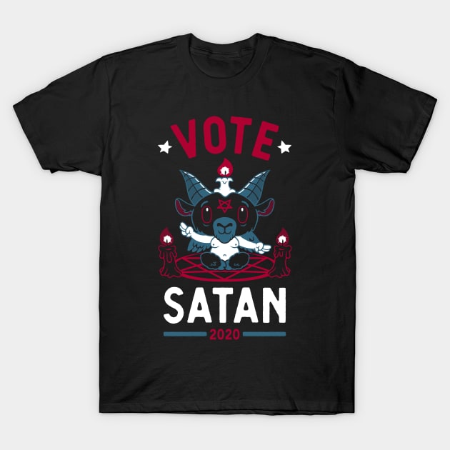 Vote Satan - Vote 2020 - Election - Creepy Cute - Goth T-Shirt by Nemons